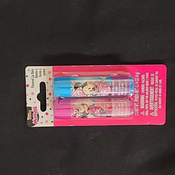 Lip balm. 1 package of Barbie and 1 package  of Minnie lip balm. Total of 4 NWT - Picture 4 of 5